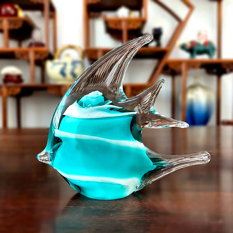 Crystal Fish Figurine Lovely Glass Blown Fish Tank