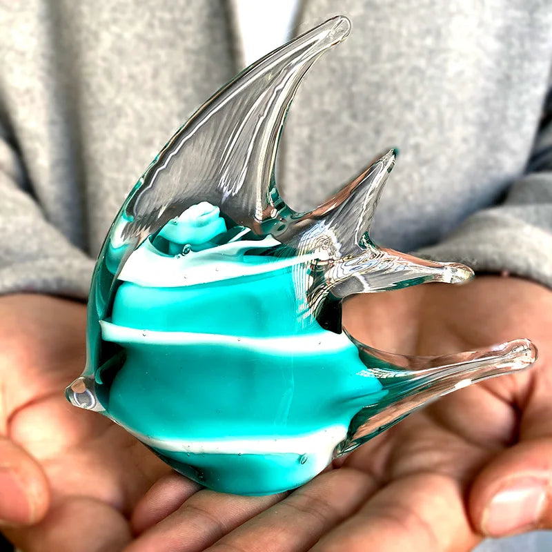 Crystal Fish Figurine Lovely Glass Blown Fish Tank