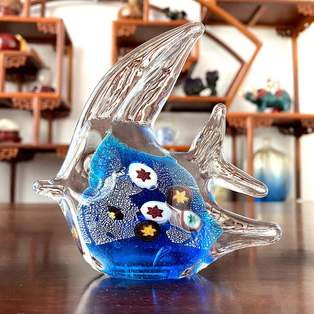 Crystal Fish Figurine Lovely Glass Blown Fish Tank