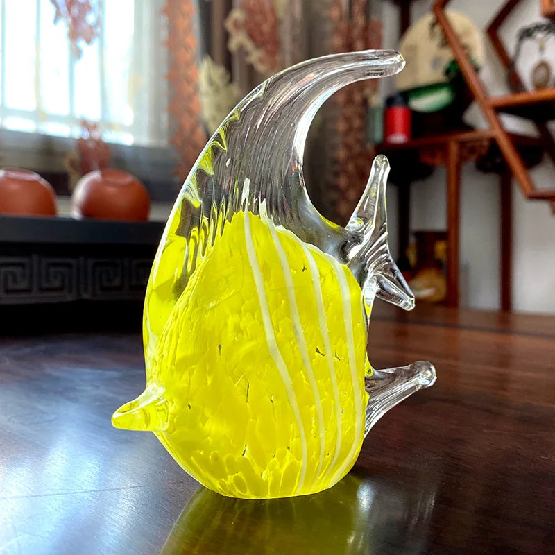 Crystal Fish Figurine Lovely Glass Blown Fish Tank