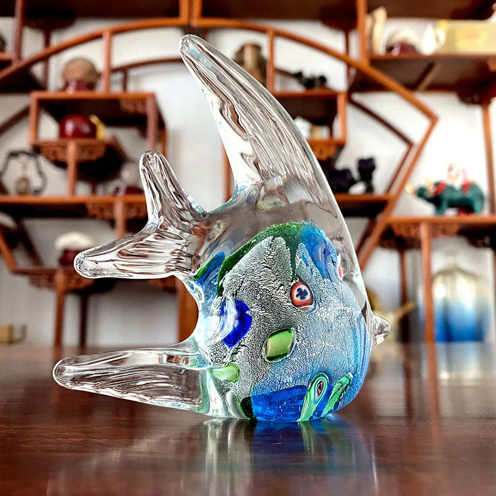 Crystal Fish Figurine Lovely Glass Blown Fish Tank