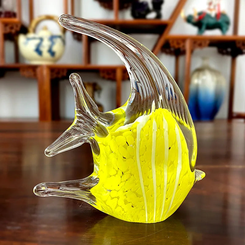 Crystal Fish Figurine Lovely Glass Blown Fish Tank