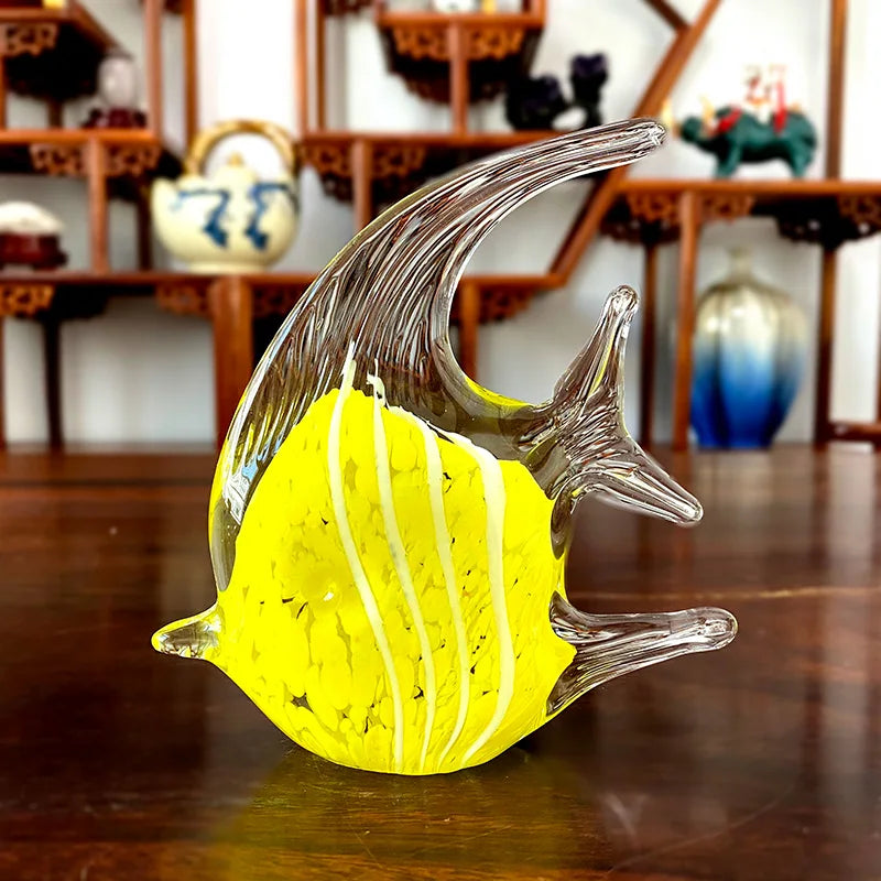 Crystal Fish Figurine Lovely Glass Blown Fish Tank