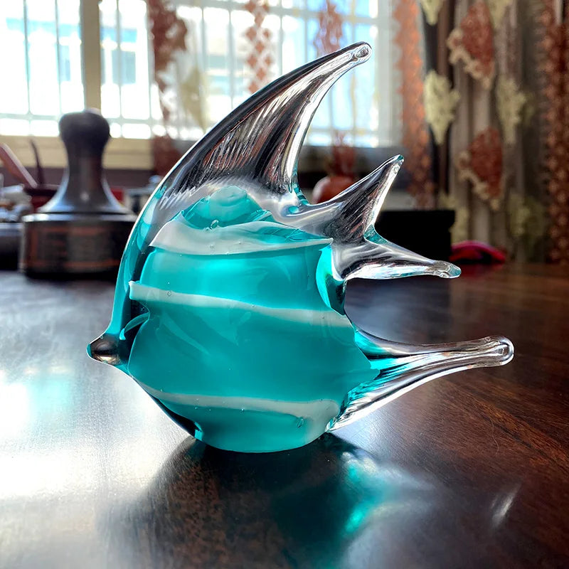 Crystal Fish Figurine Lovely Glass Blown Fish Tank