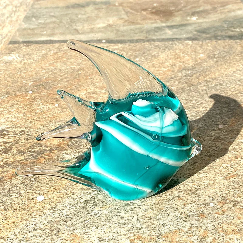 Crystal Fish Figurine Lovely Glass Blown Fish Tank