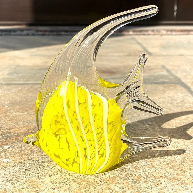 Crystal Fish Figurine Lovely Glass Blown Fish Tank