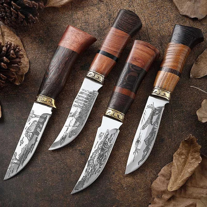Beautifully Corroded Pattern Kitchen Knife Set