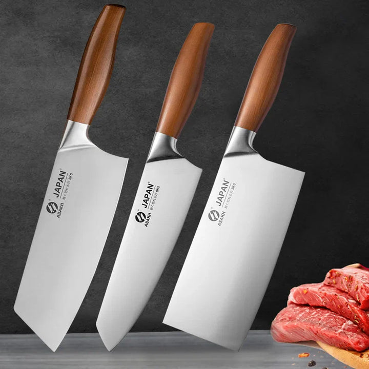 Kitchen Knives Set Stainless Steel Meat Chopping