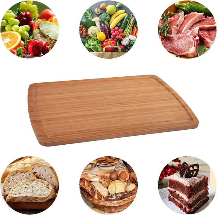 Extra Large Bamboo Wood Cutting Board 30 X 20 Inc.