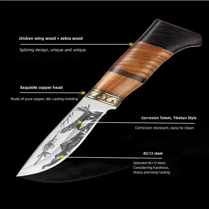 Beautifully Corroded Pattern Kitchen Knife Set