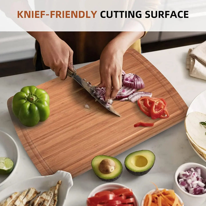 Extra Large Bamboo Wood Cutting Board 30 X 20 Inc.