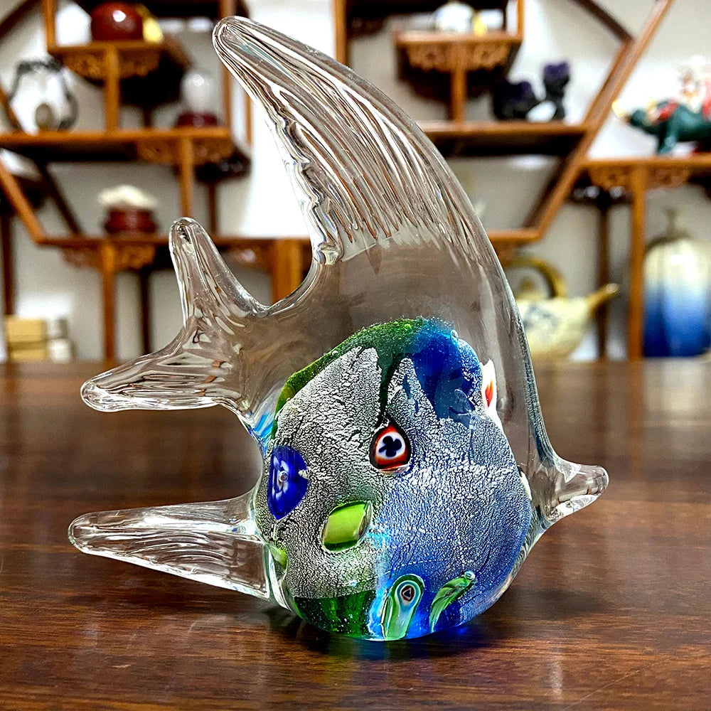 Crystal Fish Figurine Lovely Glass Blown Fish Tank