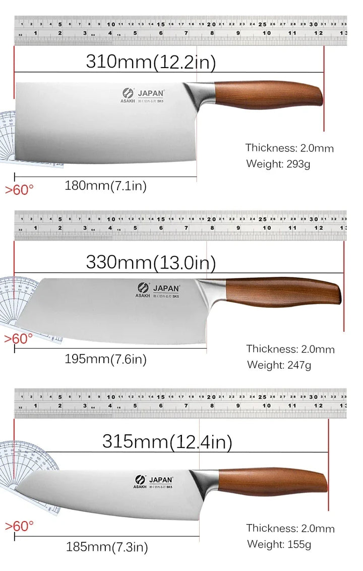 Kitchen Knives Set Stainless Steel Meat Chopping